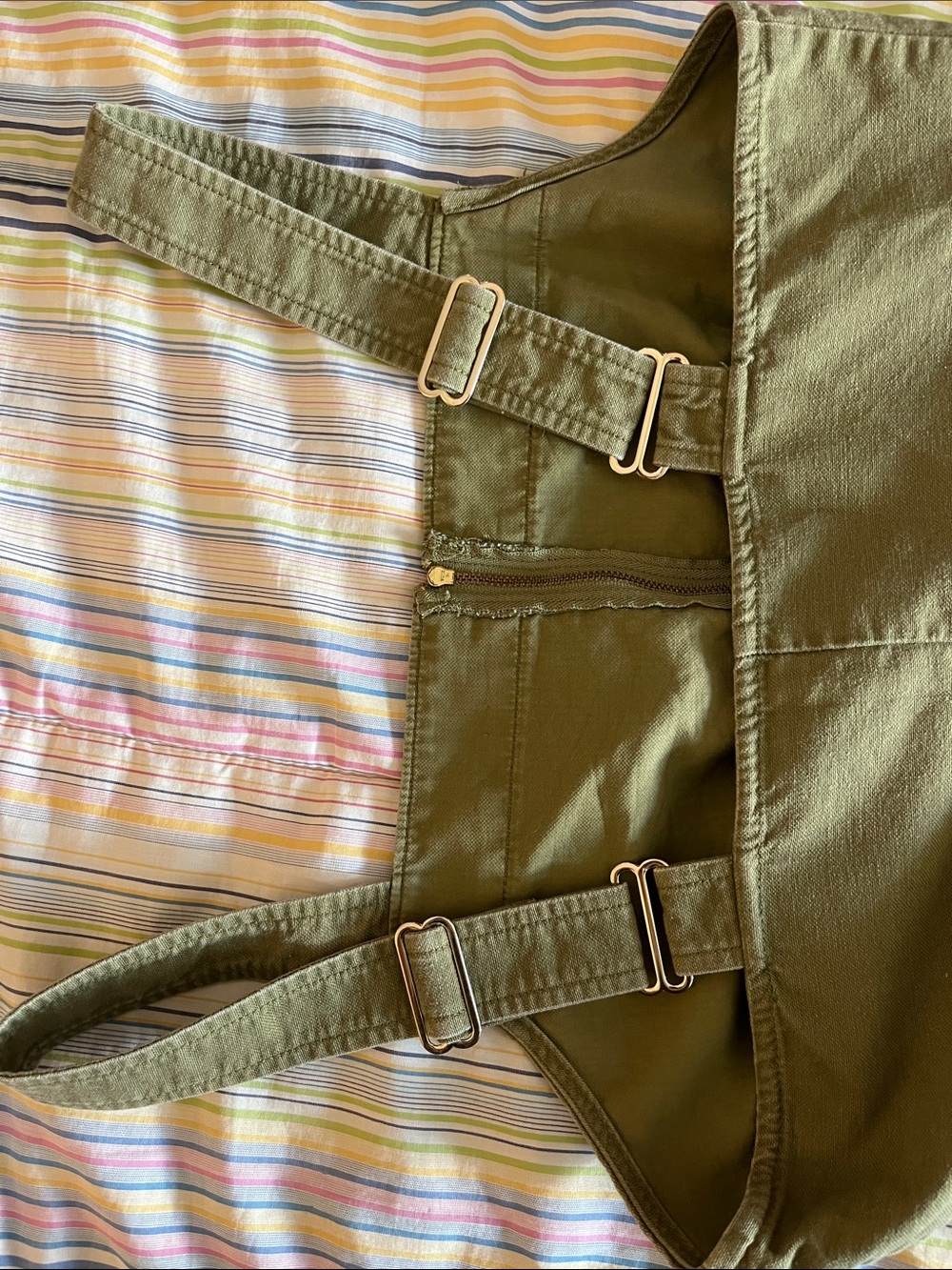 J. Crew Olive Green Utility Dress with Buckle Detail 6 - Picture 7 of 7